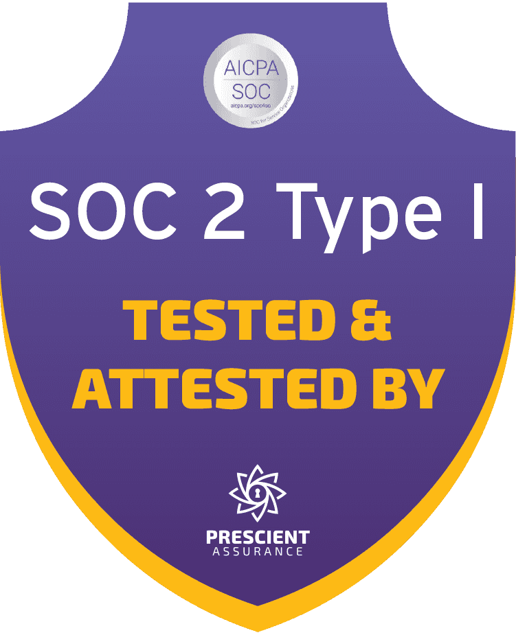 SOC 2 Type I certification badge